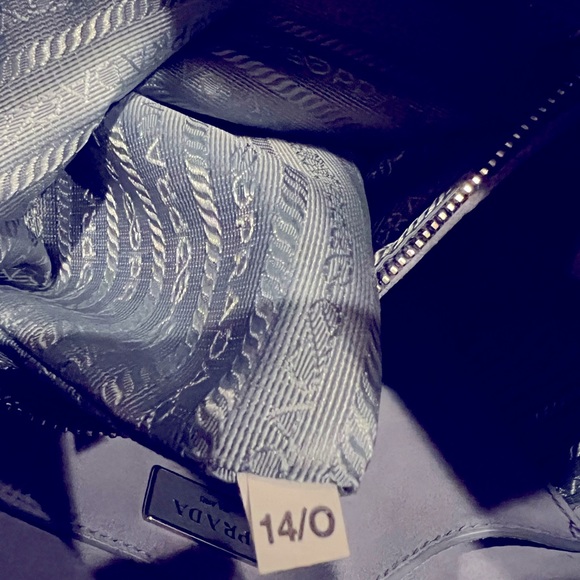 Prada Hand Bag Blue Suede Leather 2443256 - Picture 8 of 16